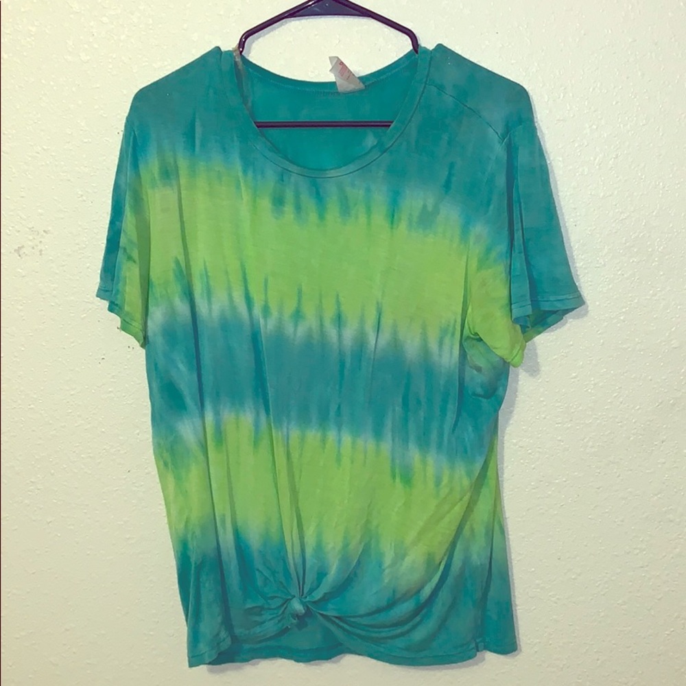 Blue and Green Tie-Dye shirt